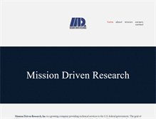 Tablet Screenshot of missiondrivenresearch.com